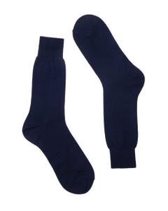 Blue short socks, plain fabric blue_0